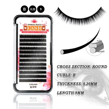 Anmas Rucci 12Rows B/C/D 7-14mm Curl Mink Individual Eyelash Lashes Maquiagem For Professionals Soft Mink Eyelash Extension
Anmas Rucci 12Rows B/C/D 7-14mm Curl Mink Individual Eyelash Lashes Maquiagem For Professionals Soft Mink Eyelash Extension