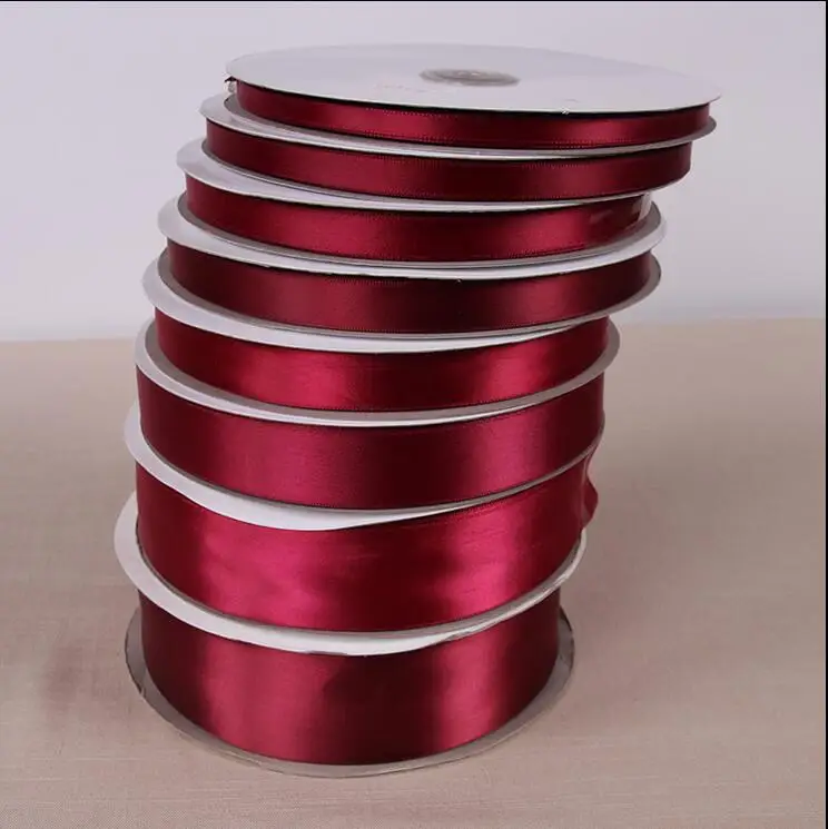 100Yards/Roll Dark Wine Red Silk Satin Ribbon Wedding Party Decoration Gift Wrapping Christmas New Year Apparel Sewing Fabric
100Yards/Roll Dark Wine Red Silk Satin Ribbon Wedding Party Decoration Gift Wrapping Christmas New Year Apparel Sewing Fabric