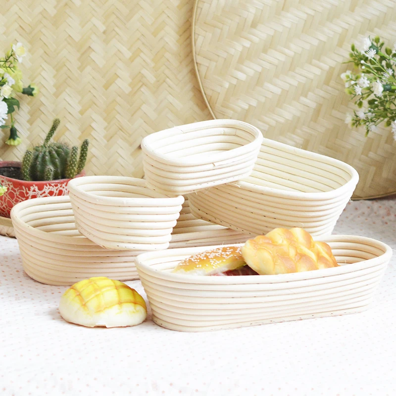 VOGVIGO 11x6cm Bread Baguette Dough and Rattan Basket Fermentation Rattan Basket Banneton Brotform Proofing Proving Baskets
VOGVIGO 11x6cm Bread Baguette Dough and Rattan Basket Fermentation Rattan Basket Banneton Brotform Proofing Proving Baskets