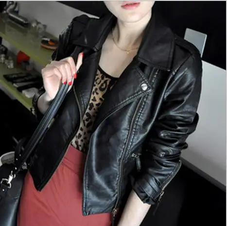 New Fashion Spring Autumn Street Women's Short Washed Faux PU Leather Jacket Zipper Bright Colors New Ladies Basic Jackets
New Fashion Spring Autumn Street Women's Short Washed Faux PU Leather Jacket Zipper Bright Colors New Ladies Basic Jackets