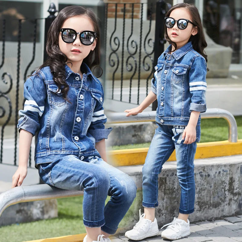 Autumn Spring School Girls Denim Clothing Set Jean Jacket+Denim Pants Jeans 2pcs Children Girls Denim Suit Kids Clothing Set
Autumn Spring School Girls Denim Clothing Set Jean Jacket+Denim Pants Jeans 2pcs Children Girls Denim Suit Kids Clothing Set