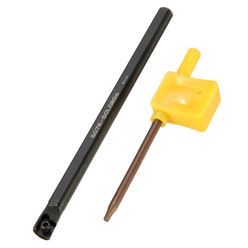 Lathe Turning Tool Holder Boring Bar Steel For CCMT0602 For Semi-finishing S07K-SCLCR06 7X125mm
Lathe Turning Tool Holder Boring Bar Steel For CCMT0602 For Semi-finishing S07K-SCLCR06 7X125mm