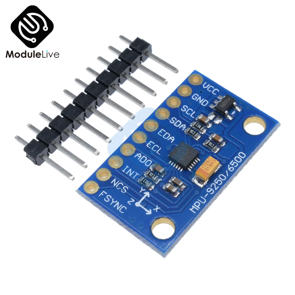 Модуль сенсорной платы SPI IIC/I2C GY-9250 MPU 9250 MPU-9250, 9 осей, гироскоп, акселератор, магнитометр, питание 3-5 В, 1 комплект
Модуль сенсорной платы SPI IIC/I2C GY-9250 MPU 9250 MPU-9250, 9 осей, гироскоп, акселератор, магнитометр, питание 3-5 В, 1 комплект