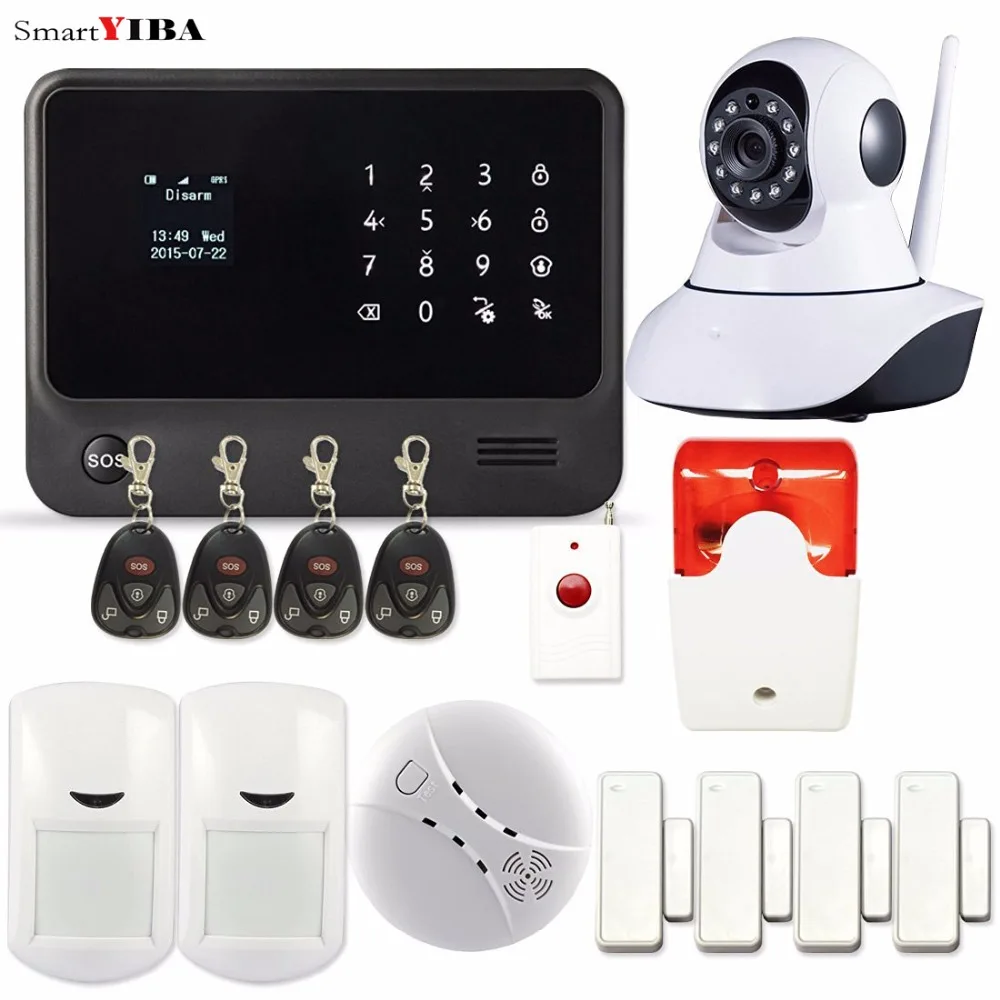 SmartYIBA WIFI Alarm System G90B Plus APP Remote Control Smart Home Security Alarm GPRS Signal GSM Alarm Connect IP Camera Wifi
SmartYIBA WIFI Alarm System G90B Plus APP Remote Control Smart Home Security Alarm GPRS Signal GSM Alarm Connect IP Camera Wifi