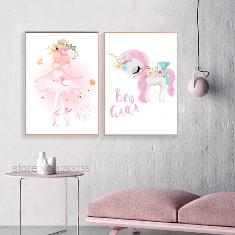 Pink Unicorn Nordic Poster Flower Princess Cuadros Decoration Queen Wall Art Canvas Painting Nursery Pretty Girl Prints Unframed
Pink Unicorn Nordic Poster Flower Princess Cuadros Decoration Queen Wall Art Canvas Painting Nursery Pretty Girl Prints Unframed