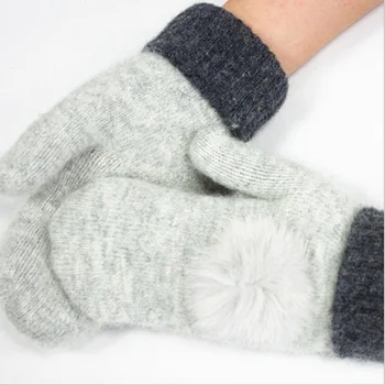CUHAKCI Wool Glove Ladies Winter Plus Cashmere Gloves Mittens For Women Warm Faux Rabbit Fur Wrist Velvet Glove
CUHAKCI Wool Glove Ladies Winter Plus Cashmere Gloves Mittens For Women Warm Faux Rabbit Fur Wrist Velvet Glove
