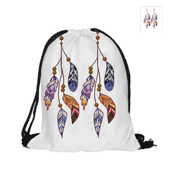 Boho Style Printing Drawstring Backpack Fashion Polyester Bags For Women Men Pouch Backpacks Feather Printed
Boho Style Printing Drawstring Backpack Fashion Polyester Bags For Women Men Pouch Backpacks Feather Printed