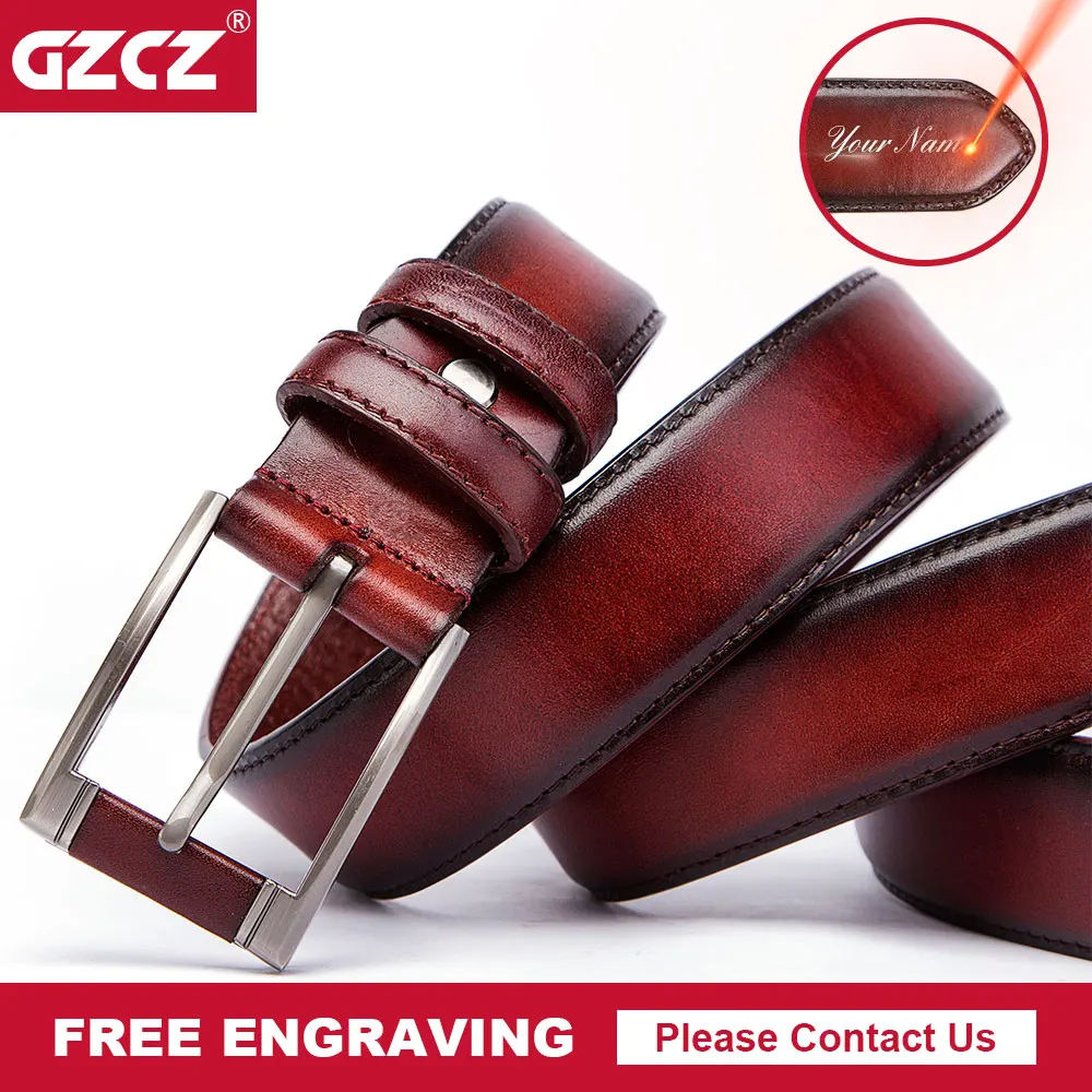 GZCZ 2018 Free Engrave Cow Genuine Leather Men Belt Luxury Strap Male Belts For Fashion Classice Vintage Pin Buckle Dropshipping
GZCZ 2018 Free Engrave Cow Genuine Leather Men Belt Luxury Strap Male Belts For Fashion Classice Vintage Pin Buckle Dropshipping