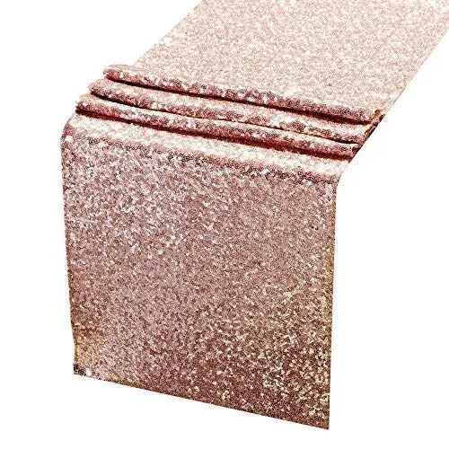 Sequin Table Runners Rose Gold12 X 108 Inch Glitter Party Supplies Fabric Decorations for Wedding Birthday wedding decor
Sequin Table Runners Rose Gold12 X 108 Inch Glitter Party Supplies Fabric Decorations for Wedding Birthday wedding decor
