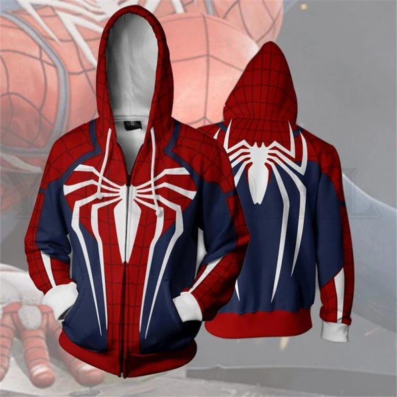 Superheroes Sweatshirt Men and Women Zipper Hoodies Venom Spiderman 3d Print Hooded Jacket Mravel Costume Harajuku Streetwear
Superheroes Sweatshirt Men and Women Zipper Hoodies Venom Spiderman 3d Print Hooded Jacket Mravel Costume Harajuku Streetwear