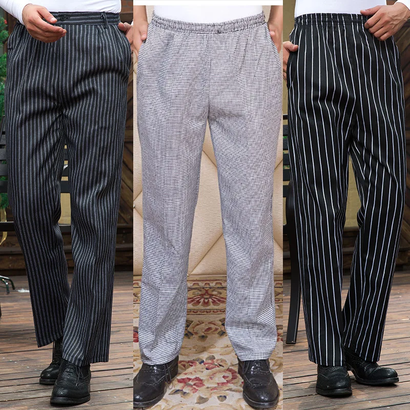 Male Chef Professional Pants Hotel Kitchen Four Seasons Waiter Chef Cotton Zebra Striped Pants
Male Chef Professional Pants Hotel Kitchen Four Seasons Waiter Chef Cotton Zebra Striped Pants