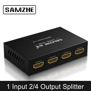 SAMZHE 4K*2K HDMI Splitter Switcher 1 Input 4 Output/2 Output 30Hz 1080P for Laptop Computer to Big Screen
SAMZHE 4K*2K HDMI Splitter Switcher 1 Input 4 Output/2 Output 30Hz 1080P for Laptop Computer to Big Screen