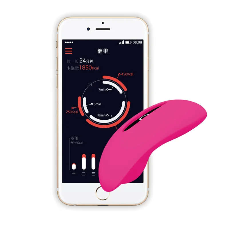 

Charming Candy Intelligent APP Wireless Remote Controlled Stealth Wearing Vagina Balls Female Masturbator for Adult Sex Goods