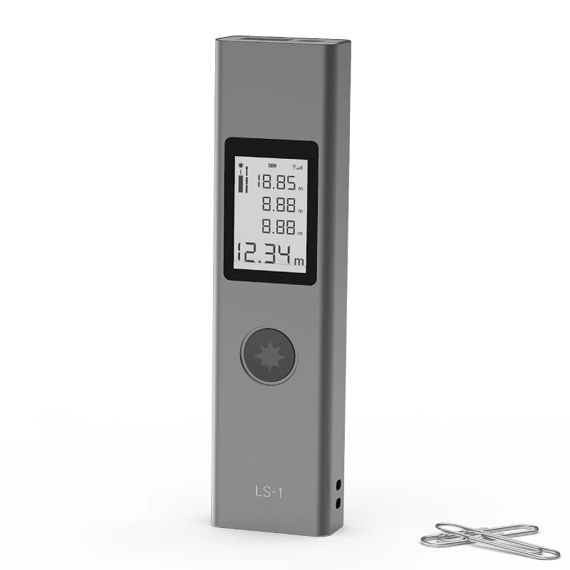 

LS-1 Silver 40m Handheld Mini LCD Digital Laser Distance Meter Measure Rangefinder 131ft Red Light Laser Range Finder