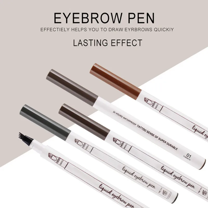Eyebrow Pen with Four Tips Easy to Color Waterproof Long-Lasting No Dizzy Makeup Eyebrow Pencil New
Eyebrow Pen with Four Tips Easy to Color Waterproof Long-Lasting No Dizzy Makeup Eyebrow Pencil New