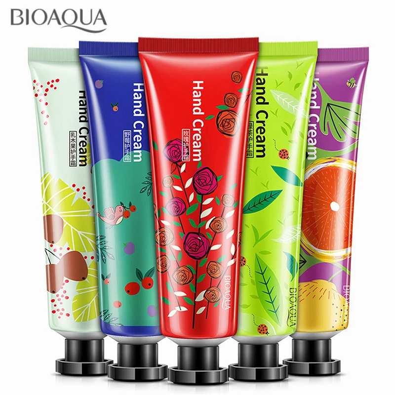 BIOAQUA 5Pcs/lot Plant Extract Fragrance Hand Cream Set Moisturizing Hydrating Nourishing Anti-chapping Whitening Skin Care Set
BIOAQUA 5Pcs/lot Plant Extract Fragrance Hand Cream Set Moisturizing Hydrating Nourishing Anti-chapping Whitening Skin Care Set