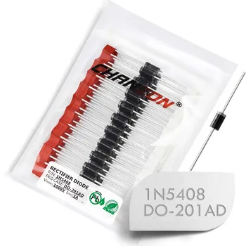 (50 Pcs) 1N5408 Rectifier Diode 3A 1000V DO-201AD (DO-27) Axial 1N IN 5408 IN5408 3 Amp 1000 Volt Electronic Silicon
(50 Pcs) 1N5408 Rectifier Diode 3A 1000V DO-201AD (DO-27) Axial 1N IN 5408 IN5408 3 Amp 1000 Volt Electronic Silicon