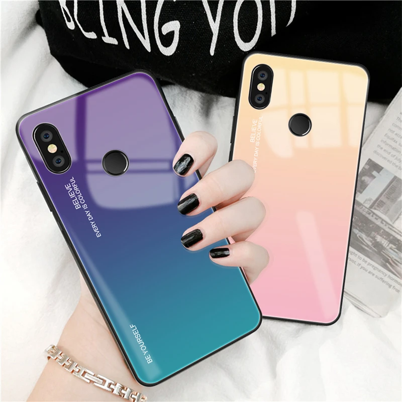 Gradient Tempered Glass Case For Xiaomi Redmi Note 5 6 Pro 5 Pocophone F1 Mi8 Mi6 Mi A2 Lite Mi6X Mi A1 Cover Protective Fundas
Gradient Tempered Glass Case For Xiaomi Redmi Note 5 6 Pro 5 Pocophone F1 Mi8 Mi6 Mi A2 Lite Mi6X Mi A1 Cover Protective Fundas