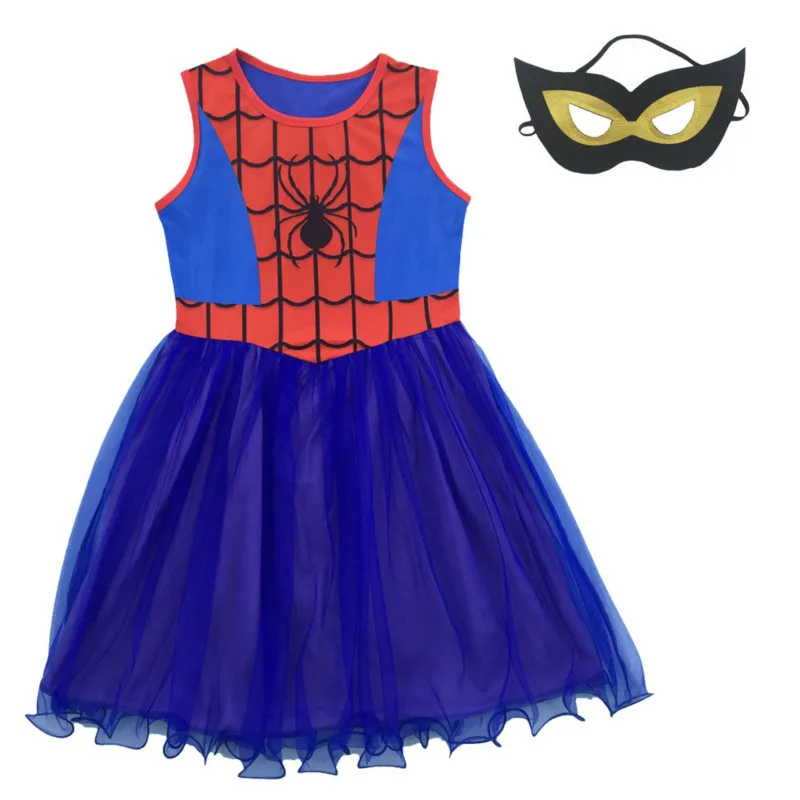 Spider Man Baby Girl Dress Spider Man Cosplay Costumes Children Dress Halloween Party Clothes Girls Dresses + Mask
Spider Man Baby Girl Dress Spider Man Cosplay Costumes Children Dress Halloween Party Clothes Girls Dresses + Mask