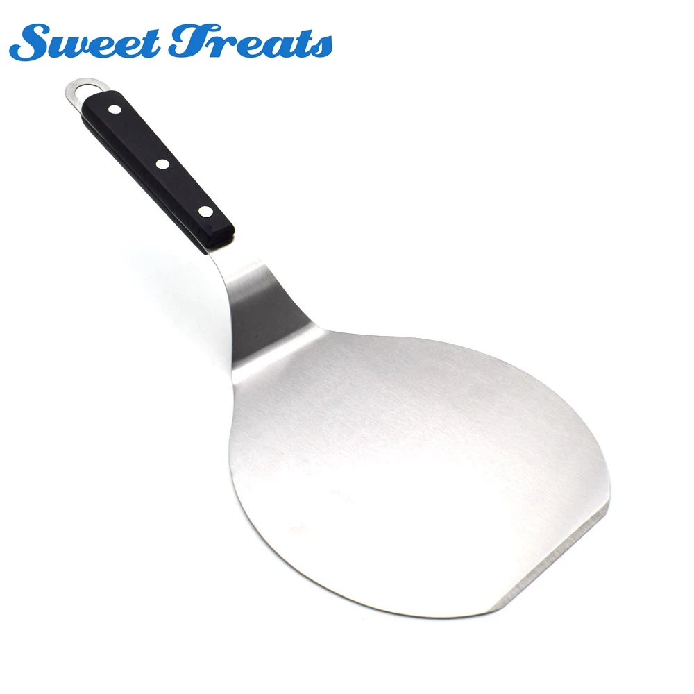 

Stainless Steel Wood Handle Cake Lifter Transfer Tray Peel Shovel Pizza Spatula Moving Plate Holder Pastry Baking Tool