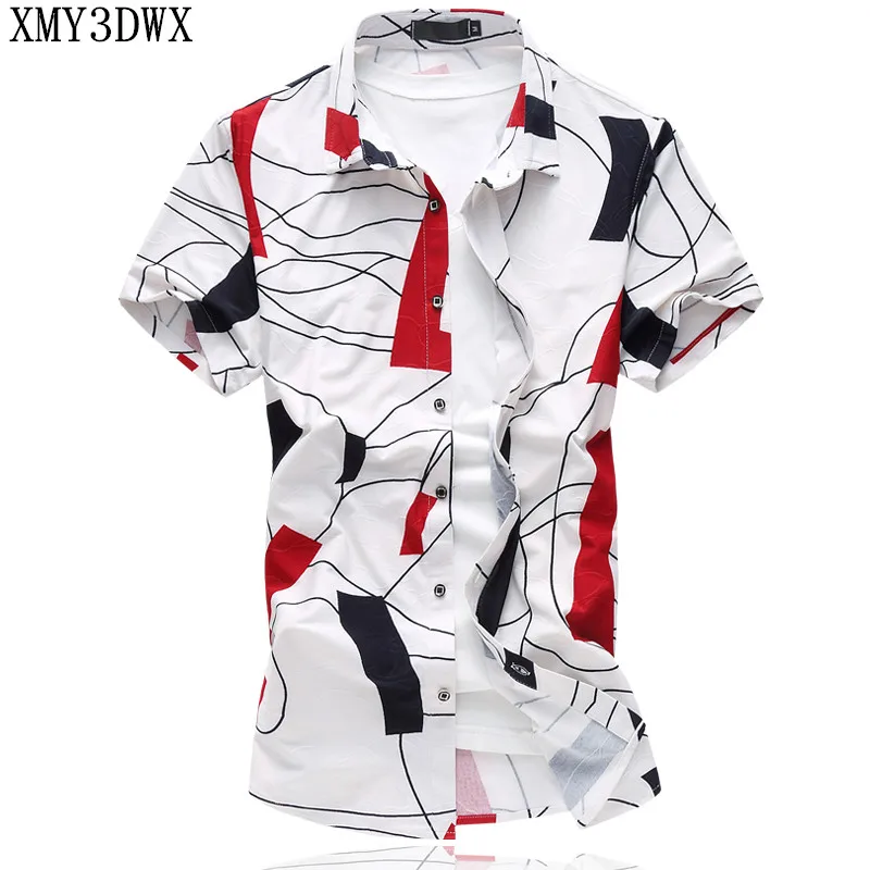 2019 Summer Mens Print short-sleeved shirt Men's personality fashion plus fat large yards Casual floral thin Hawaii shirt 6XL
2019 Summer Mens Print short-sleeved shirt Men's personality fashion plus fat large yards Casual floral thin Hawaii shirt 6XL