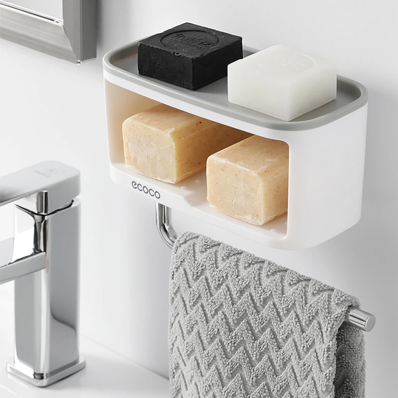 Double Layer Soap Holder Towel Bar Paper Holder Storage Platform Plastic Soap Box Big Container 2019 New Bathroom Soap Dish
Double Layer Soap Holder Towel Bar Paper Holder Storage Platform Plastic Soap Box Big Container 2019 New Bathroom Soap Dish