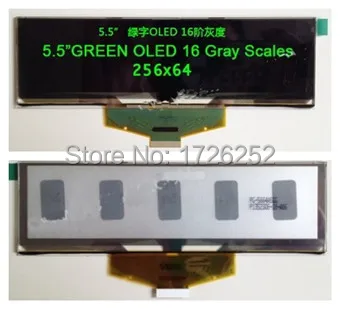 5.5 inch 30PIN Green OLED Screen SSD1325 Drive IC 256*64 SPI / Parallel Interface
5.5 inch 30PIN Green OLED Screen SSD1325 Drive IC 256*64 SPI / Parallel Interface