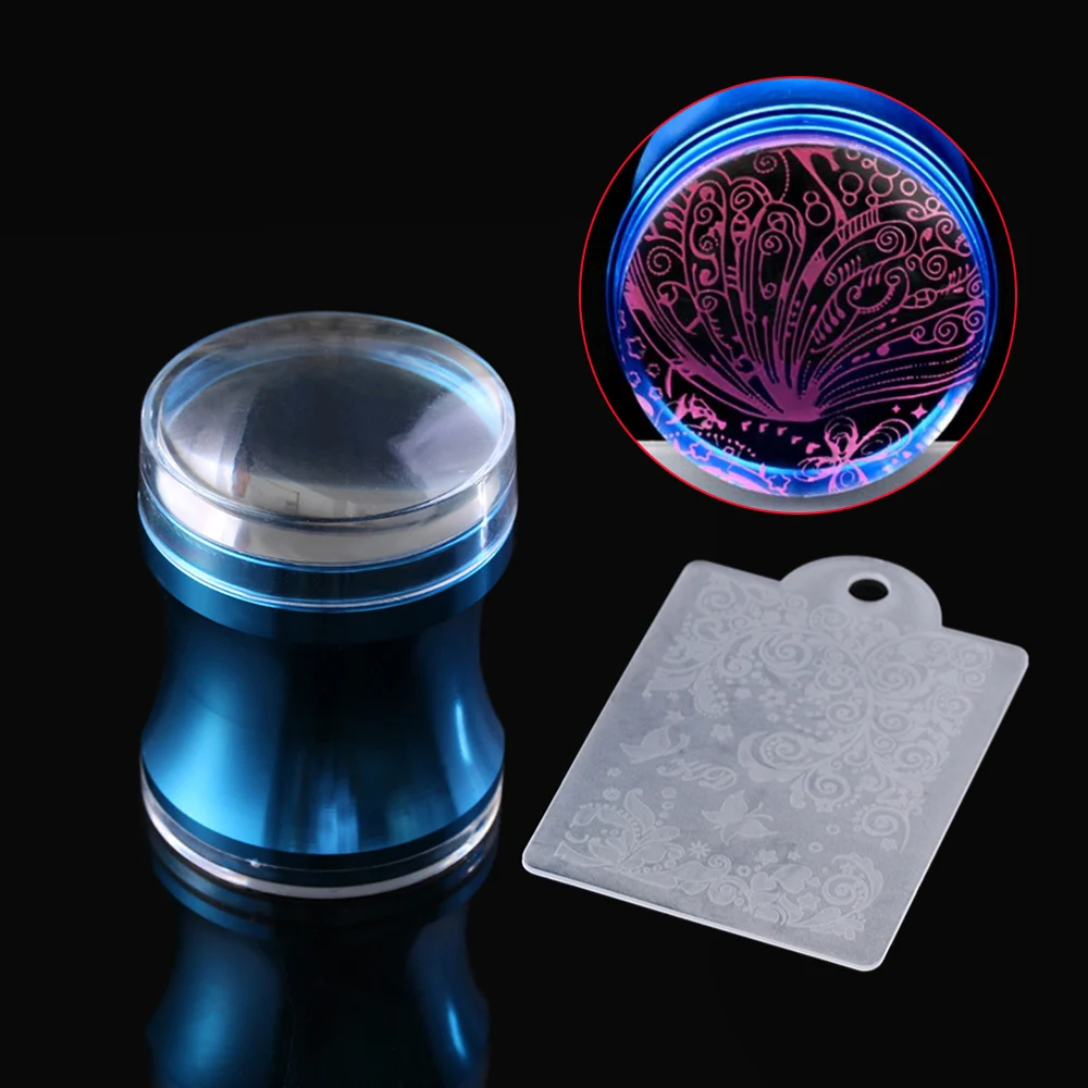 1 Set Size 4cm Blue Metal Jelly Silicone Nail Art Stamping Stamper Scraper Image Plate Transfer Manicure Tool
1 Set Size 4cm Blue Metal Jelly Silicone Nail Art Stamping Stamper Scraper Image Plate Transfer Manicure Tool