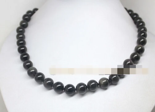 FREE SHIPPING>@@> N3806 On sale 10mm natural obsidian round beads necklace 18" fashion jewelry
FREE SHIPPING>@@> N3806 On sale 10mm natural obsidian round beads necklace 18" fashion jewelry