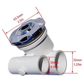 2.5" whirlpool tub pedicure chair massage jet Matching hose 1" X 1/2", jet cover 64mm- B524A
2.5" whirlpool tub pedicure chair massage jet Matching hose 1" X 1/2", jet cover 64mm- B524A