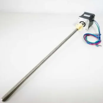 4-lead NEMA 17 Linear Stepper Motor T8 Lead Screw 2 Pitch 310mm Lead Screw Nema17 48mm Body
4-lead NEMA 17 Linear Stepper Motor T8 Lead Screw 2 Pitch 310mm Lead Screw Nema17 48mm Body