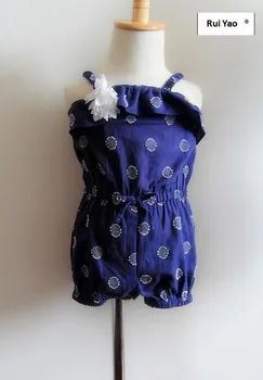 Y 031 Retail New 2017 Summer Fashion Baby Girl Overall Floral Appliques Flowers Blue Gilr Jampsuit Casual Children's Clothes
Y 031 Retail New 2017 Summer Fashion Baby Girl Overall Floral Appliques Flowers Blue Gilr Jampsuit Casual Children's Clothes