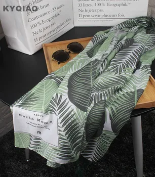 KYQIAO Green neck scarf for women autumn winter Thailand style fresh ethnic long green plant leaves pattern scarf muffler
KYQIAO Green neck scarf for women autumn winter Thailand style fresh ethnic long green plant leaves pattern scarf muffler