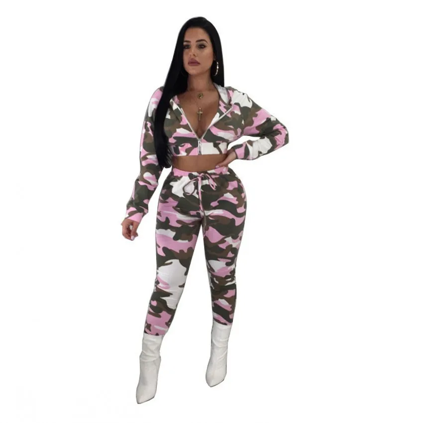 Zmvkgsoa Camouflage 2 Piece Set Women Long Sleeve Camo Print Hooded Tops And Pants Casual Outfits Suit Two Pieces Tracksuit Y106
Zmvkgsoa Camouflage 2 Piece Set Women Long Sleeve Camo Print Hooded Tops And Pants Casual Outfits Suit Two Pieces Tracksuit Y106
