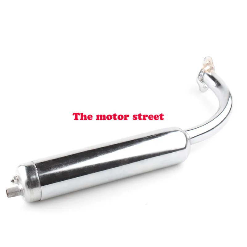 49cc - 80cc 2 Stroke Petrol Gas Engine Motor Bicycle Chrome Muffler Exhaust Pipe for DIY
49cc - 80cc 2 Stroke Petrol Gas Engine Motor Bicycle Chrome Muffler Exhaust Pipe for DIY