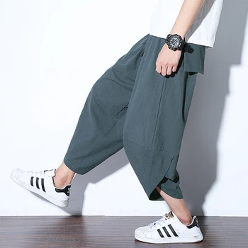 2019 Sinicism Men Hip Hop Baggy Pants/Elastic Waist Calf-Length Solid Loose Casual Joggers Summer cotton Linen Trousers S-5XL
2019 Sinicism Men Hip Hop Baggy Pants/Elastic Waist Calf-Length Solid Loose Casual Joggers Summer cotton Linen Trousers S-5XL