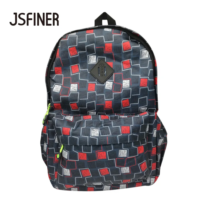 JSFINER Lining polyester Man Backpack Large Capacity Geometric Travel Bags For Teenagers Men Nylon Preppy School Bags
JSFINER Lining polyester Man Backpack Large Capacity Geometric Travel Bags For Teenagers Men Nylon Preppy School Bags