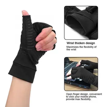 1 Pair Open Finger Arthritis Compression Gloves Copper Infused Content Therapy Gloves Braces Supports for Finger Hand v
1 Pair Open Finger Arthritis Compression Gloves Copper Infused Content Therapy Gloves Braces Supports for Finger Hand v