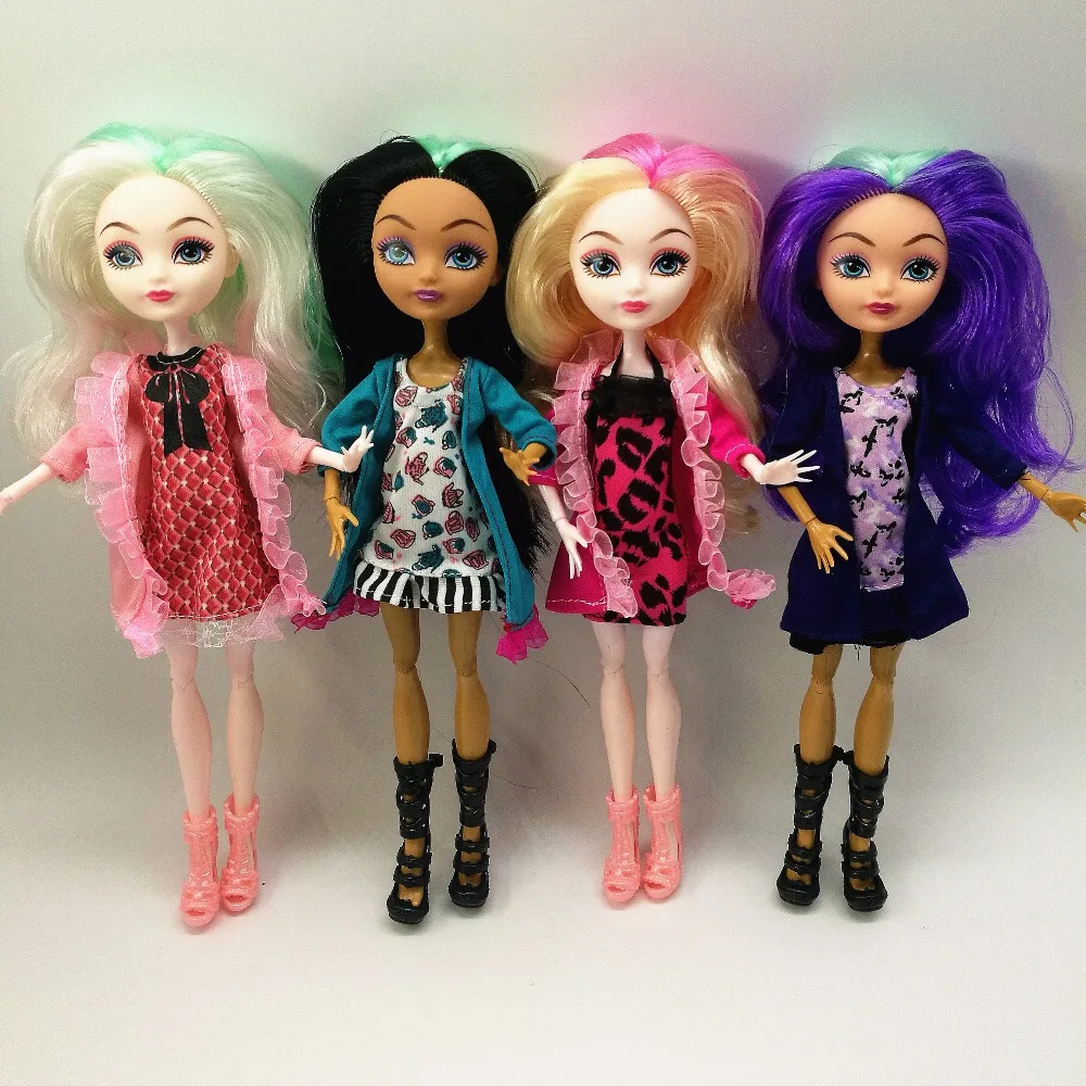 4 pcs/Set Dolls Ever After Doll Fashion Monster Doll High Quality Moving joint For Barbie dolls reborn baby toys gift for girl
4 pcs/Set Dolls Ever After Doll Fashion Monster Doll High Quality Moving joint For Barbie dolls reborn baby toys gift for girl