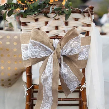 OurWarm Rustic Wedding Decoration 18X275CM Lace Burlap Chair Sashes Jute Chair Tie Bow DIY Crafts Banquet Wedding Party Supplies
OurWarm Rustic Wedding Decoration 18X275CM Lace Burlap Chair Sashes Jute Chair Tie Bow DIY Crafts Banquet Wedding Party Supplies
