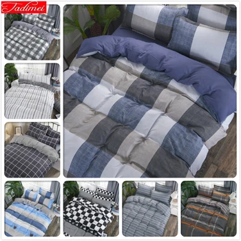 Blue Grey Plaid Duvet Cover 3/4 pcs Bedding Set Adult Kids Child Soft Cotton Bed Linens Single Full Double Queen Super King Size
Blue Grey Plaid Duvet Cover 3/4 pcs Bedding Set Adult Kids Child Soft Cotton Bed Linens Single Full Double Queen Super King Size