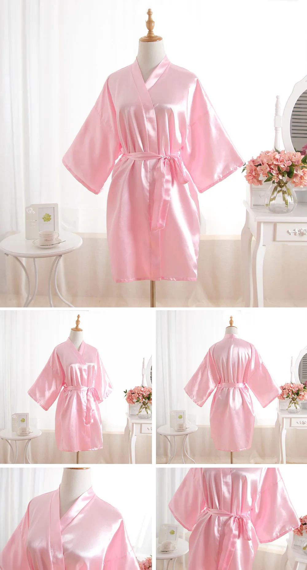Women Robes Silk Summer Bayan Gecelik Sexy Sleepwear Nightgown Ladies Pajamas Kimono Female Pajama High Quality Women Robes Silk Summer Bayan Gecelik Sexy Sleepwear Nightgown Ladies Pajamas Kimono Female Pajama High Quality