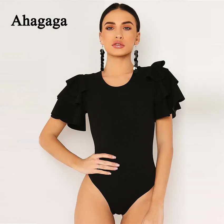 Ahagaga 2019 Spring Rompers Woman Jumpsuits Fashion Solid Ruffles Sexy Skinny Women Bodysuits Elegant Casual Women Rompers Femal
Ahagaga 2019 Spring Rompers Woman Jumpsuits Fashion Solid Ruffles Sexy Skinny Women Bodysuits Elegant Casual Women Rompers Femal