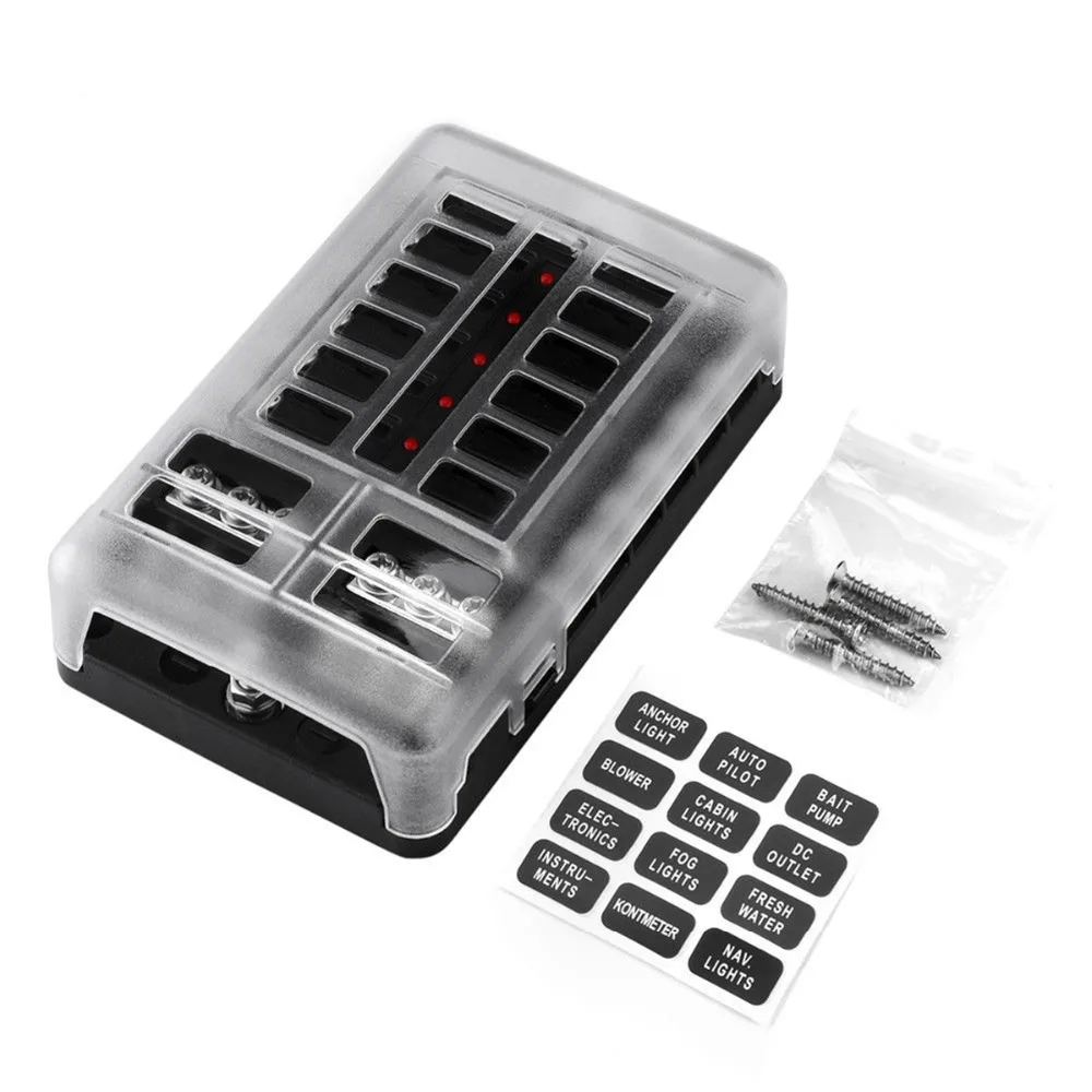 Fuse Box Car RV Yacht Safety Box with Side Line 32Vdc 100A Fuse Car Plastic Cover Fuse Box Holder Fuse Car
Fuse Box Car RV Yacht Safety Box with Side Line 32Vdc 100A Fuse Car Plastic Cover Fuse Box Holder Fuse Car
