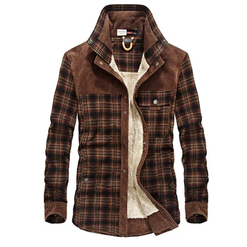 New 2019 100% Cotton Men's Plaid Shirt Winter Warmth Thickening Men Casual Shirt Slim Fit Plus Size Men Long Sleeve Shirt M-3XL
New 2019 100% Cotton Men's Plaid Shirt Winter Warmth Thickening Men Casual Shirt Slim Fit Plus Size Men Long Sleeve Shirt M-3XL