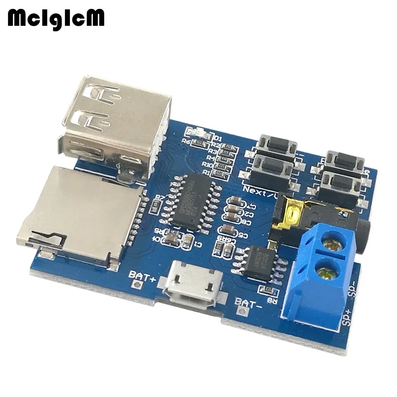 MCIGICM TF card U disk MP3 Format decoder board module amplifier decoding audio Player mp3 module
MCIGICM TF card U disk MP3 Format decoder board module amplifier decoding audio Player mp3 module