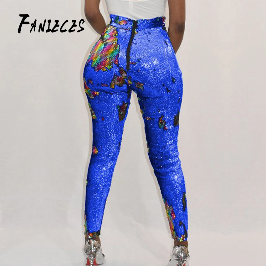 2019 new fshion Sequin Trousers Women Sparkle Pant Zipper Metallic Skinny Ladies Long Trousers Dance Pant Sexy Club Silver Black
2019 new fshion Sequin Trousers Women Sparkle Pant Zipper Metallic Skinny Ladies Long Trousers Dance Pant Sexy Club Silver Black