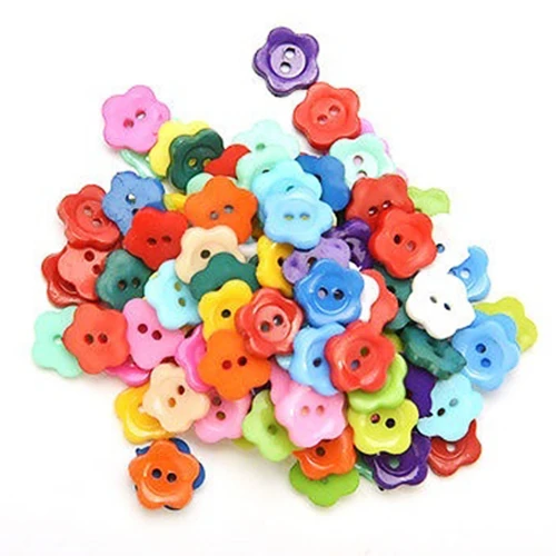 100 Pcs/lot plum flower shape Plastic Buttons Sewing DIY Craft decals for Children
100 Pcs/lot plum flower shape Plastic Buttons Sewing DIY Craft decals for Children