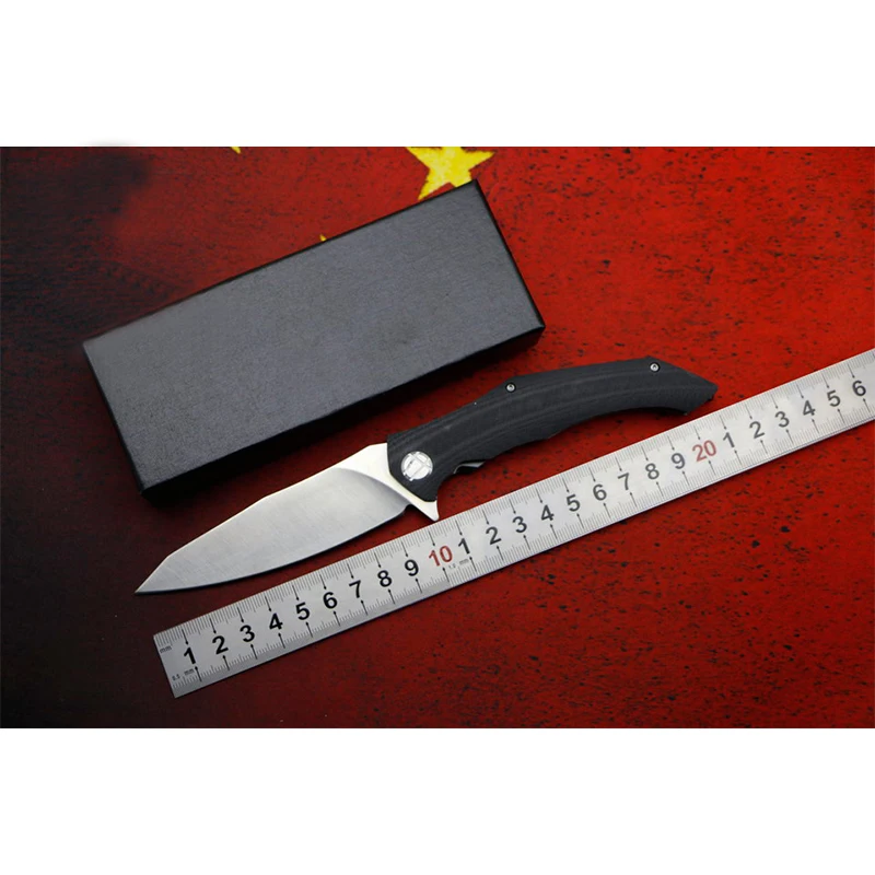 LOCOVOO ASYM + METRIC D2 blade G10 handle Flipper folding knife Outdoor camping hunting pocket fruit knives EDC tools Survi
LOCOVOO ASYM + METRIC D2 blade G10 handle Flipper folding knife Outdoor camping hunting pocket fruit knives EDC tools Survi
