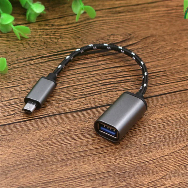 Promotion Aluminum Alloy Braided Micro USB Male to USB Female Android OTG Adapter Cable Data Transfer Cord For Keyboard Mouse
Promotion Aluminum Alloy Braided Micro USB Male to USB Female Android OTG Adapter Cable Data Transfer Cord For Keyboard Mouse